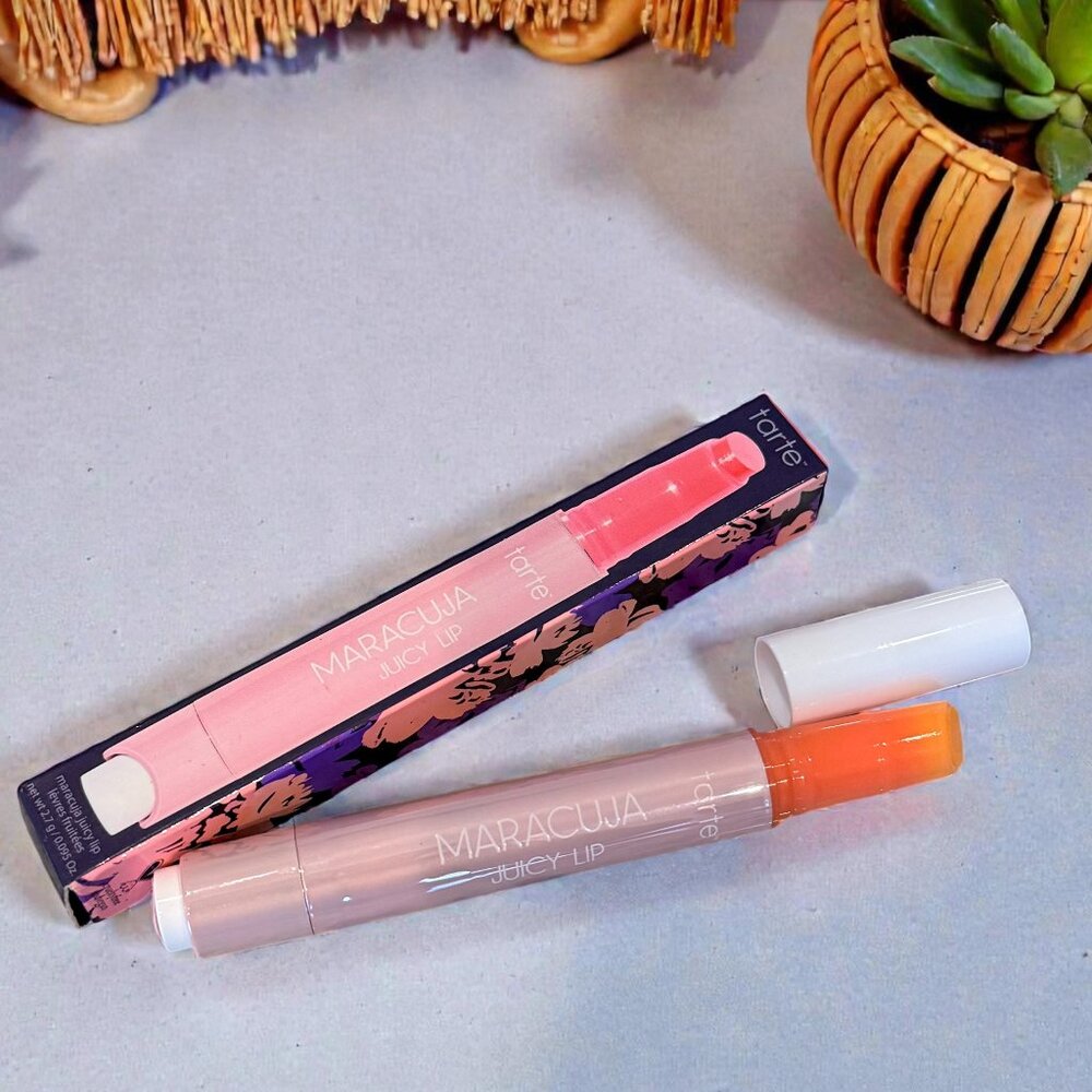 Tarte New In Box Maracuja Juicy Lip Balm Gloss in Watermelon Shade Full Size